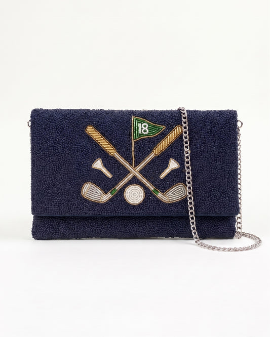 Golf Icons Beaded Clutch (HHFC)