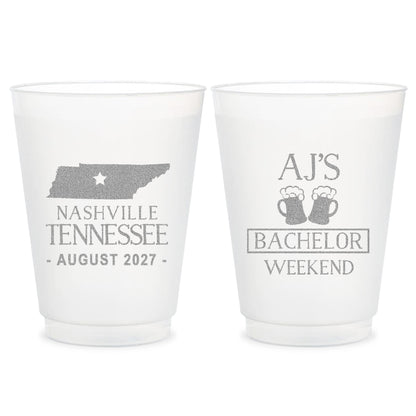 Personalized Bachelor Frosted Cups (CS 16)