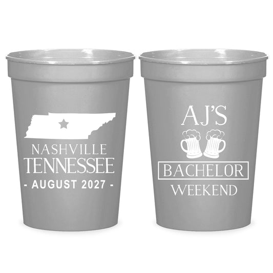 Personalized Bachelor Stadium Cups (CS 16)