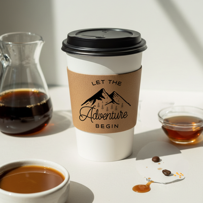 Mountain Themed Coffee Cup Sleeves