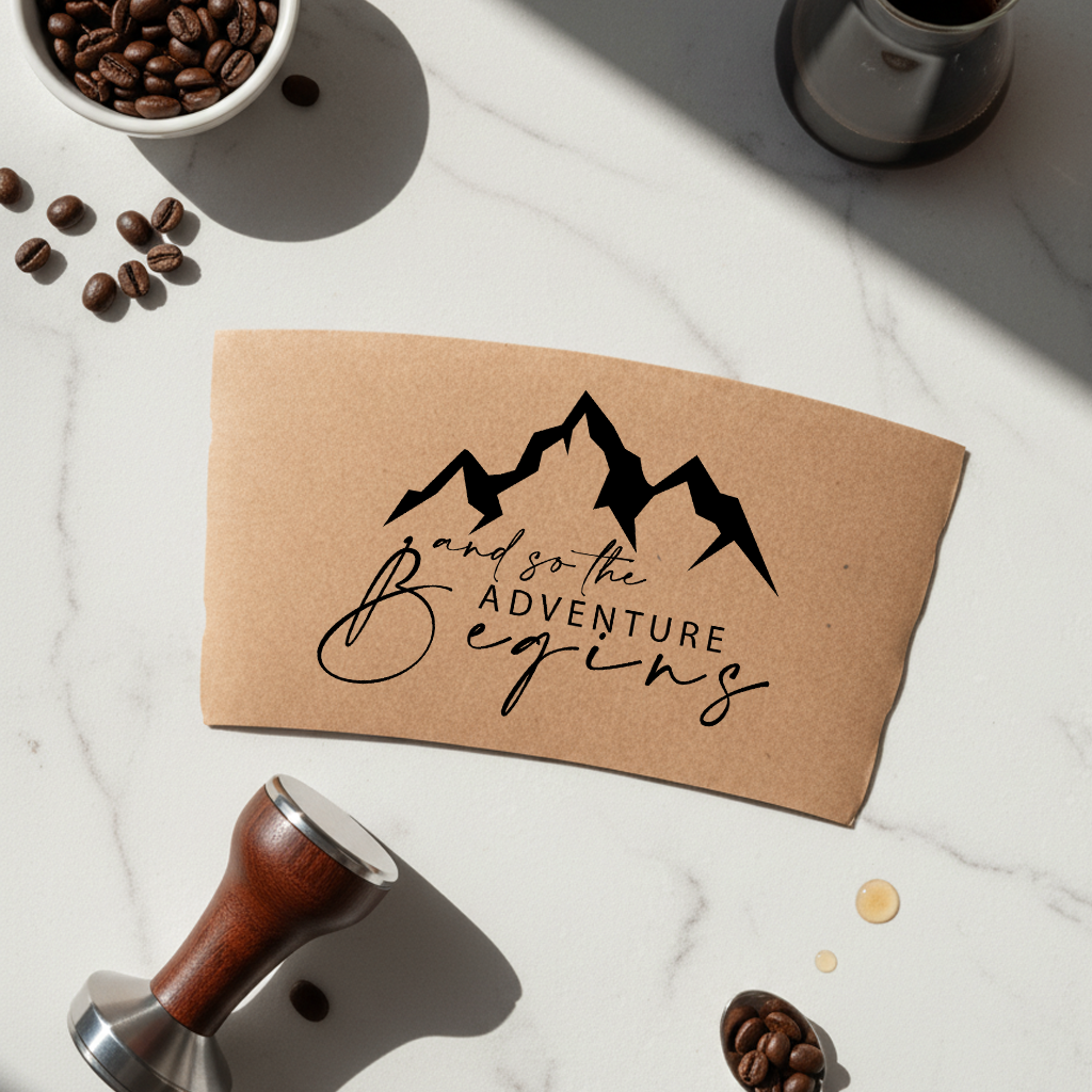 Mountain Themed Coffee Cup Sleeves