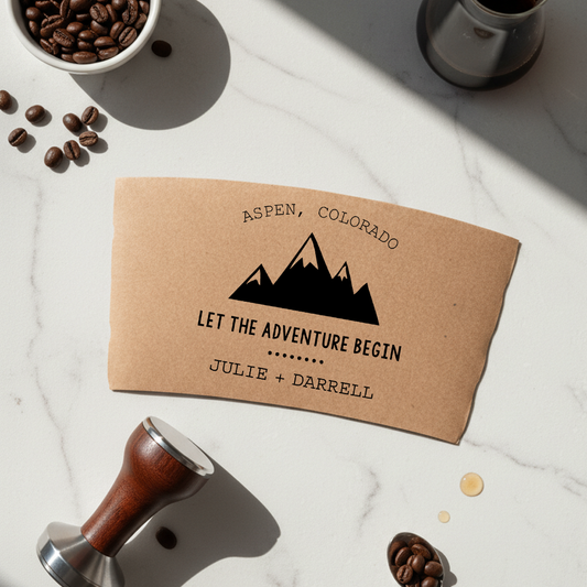 Mountain Themed Coffee Cup Sleeves