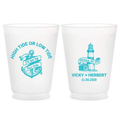 Beach Wedding Frosted Cup (221)