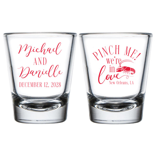 Pinch Me We're In Love Shot Glasses (CS 664)