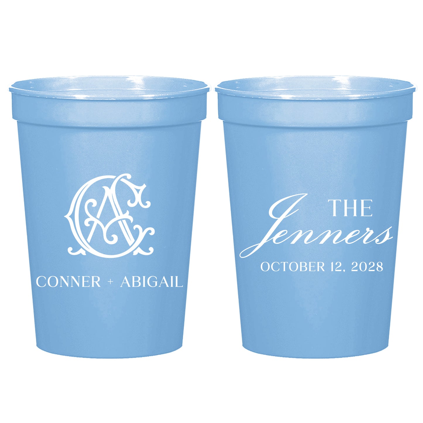 Custom Reusable Stadium Cups for Wedding Party Favors (CS 685)
