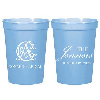Custom Reusable Stadium Cups for Wedding Party Favors (CS 685)