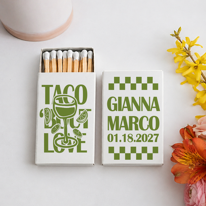 Taco Bout Love Matchboxes (CS 683)