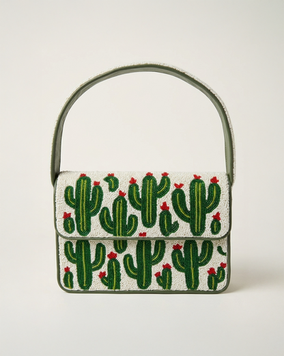 Custom Name Cactus Shoulder Bag