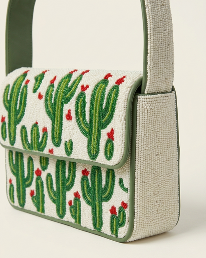 Custom Name Cactus Shoulder Bag