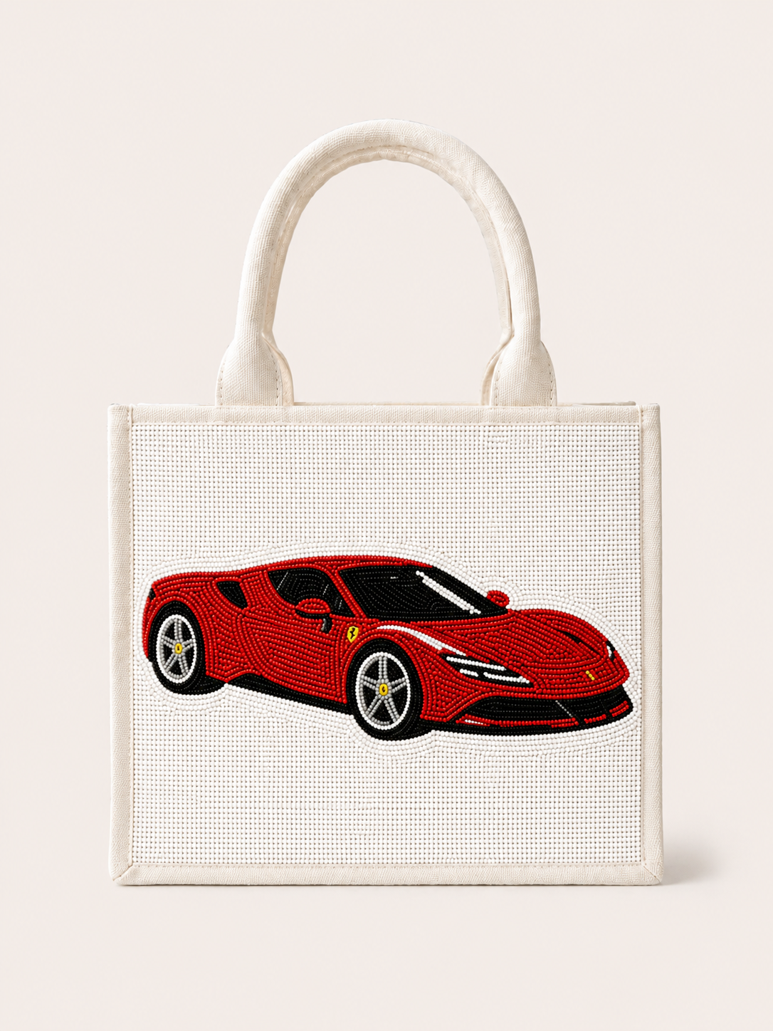 Racing Legends Beaded Mini Tote Bag