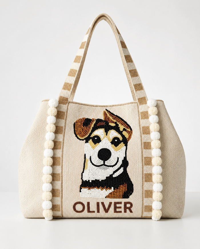 Minimal Dog Tote Bag