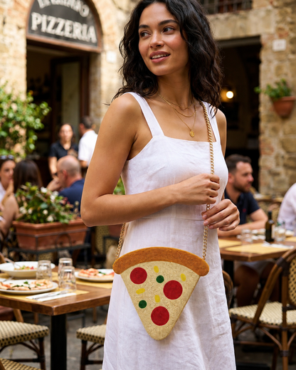 Pizza Clutch Bag
