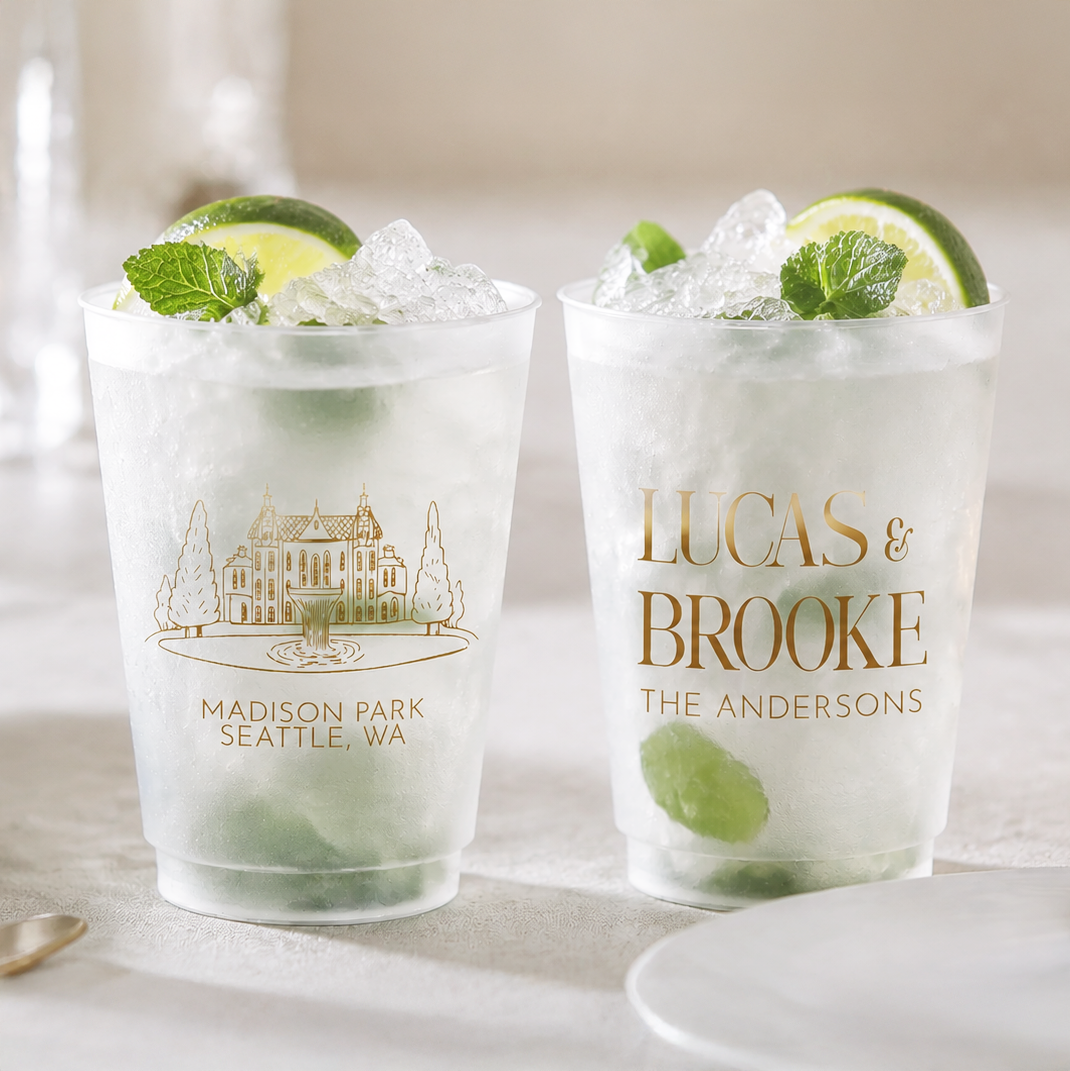 Wedding Frosted Cups (PK 419)