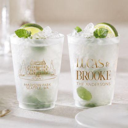 Wedding Frosted Cups (PK 419)