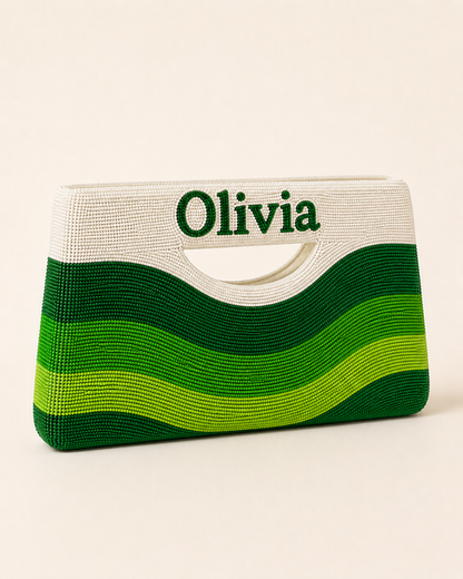 Green Beaded Handbag