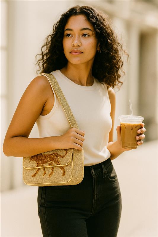 Handcrafted Cheetah Handbag