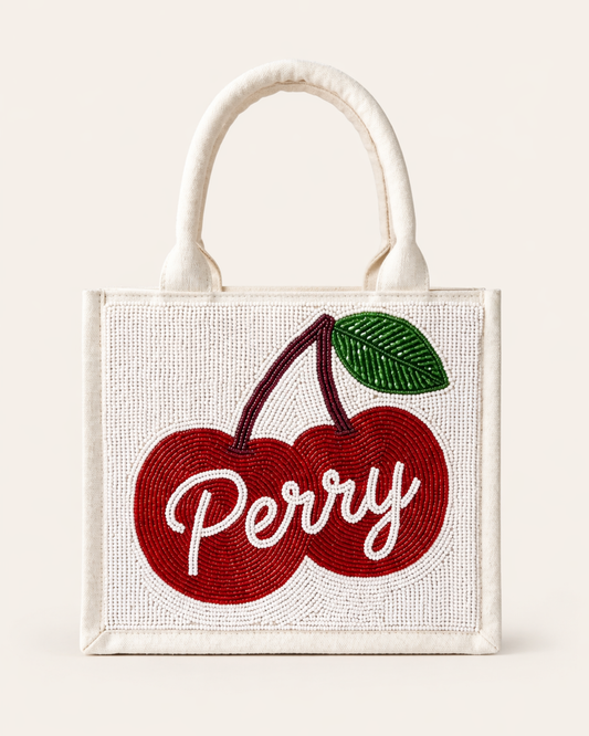 Cherry Beaded Tote