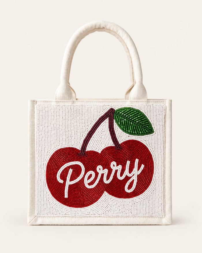 Cherry Beaded Tote