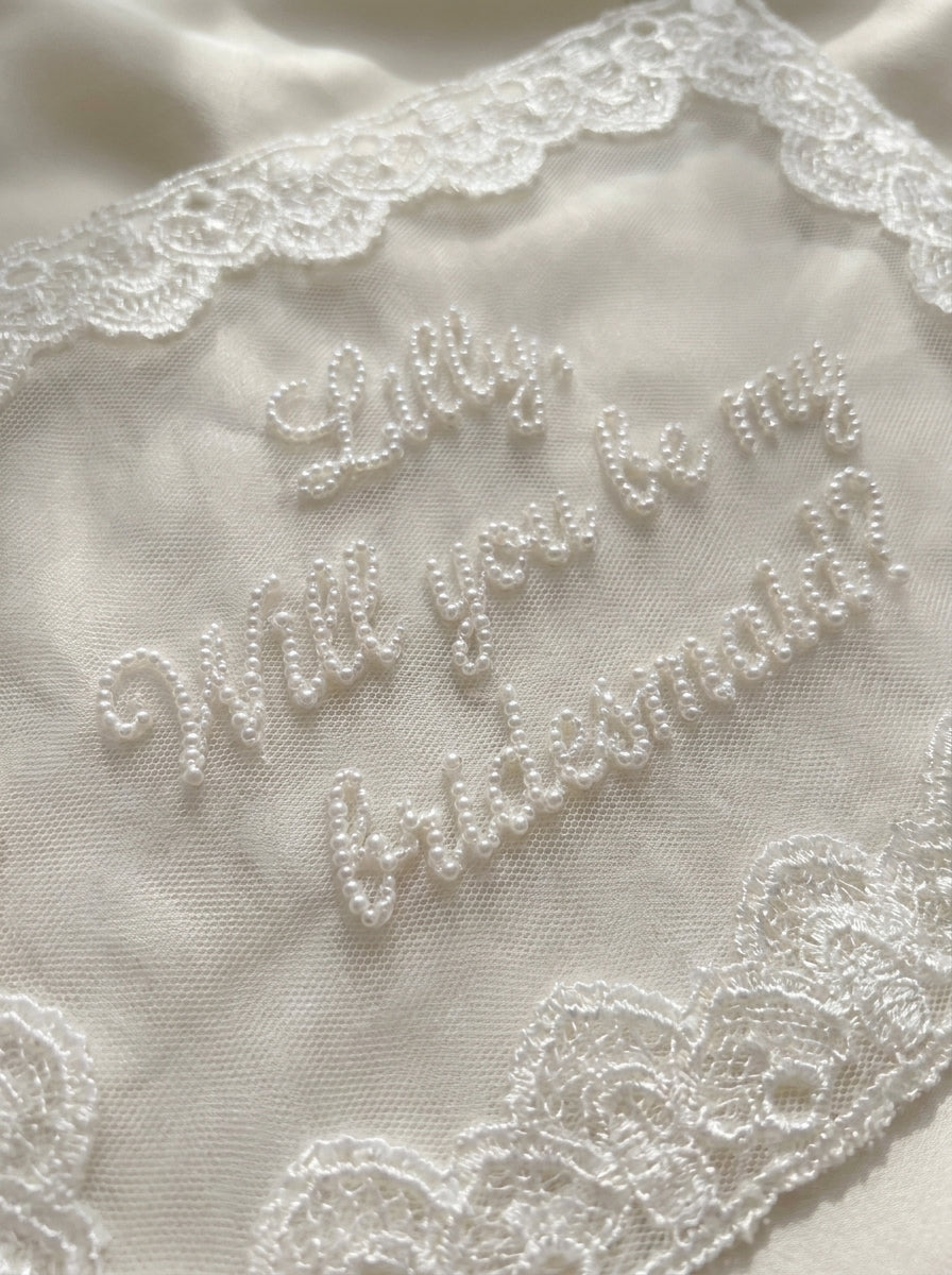 Personalized Bridesmaid Tulle Invitation