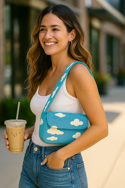 Beaded Cloud Purse