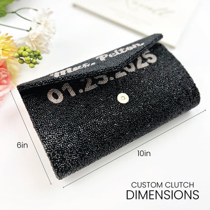 Bridal Envelope Beaded Clutch