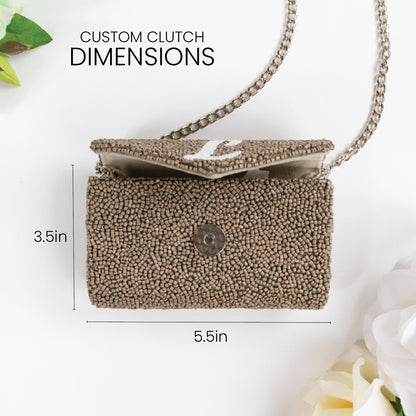 Tiny Beaded Envelope Clutch for Flower Girl - TIENV