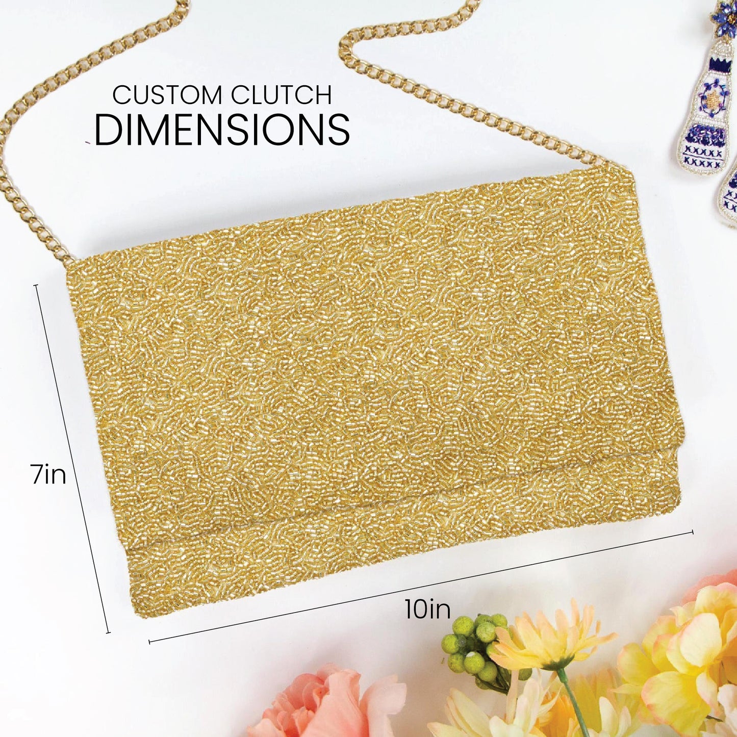 Personalized Beaded Clutch for Anniversary & Birthday Gifts - HHFC