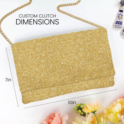 Personalized Beaded Clutch for Anniversary & Birthday Gifts - HHFC