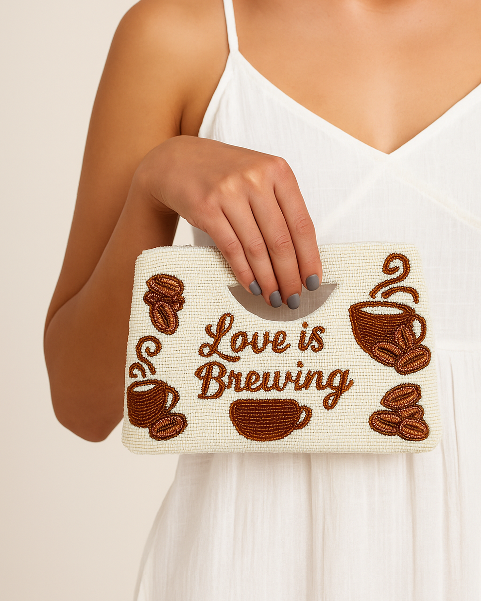 Love Is Brewing Coffee Lover Handbag
