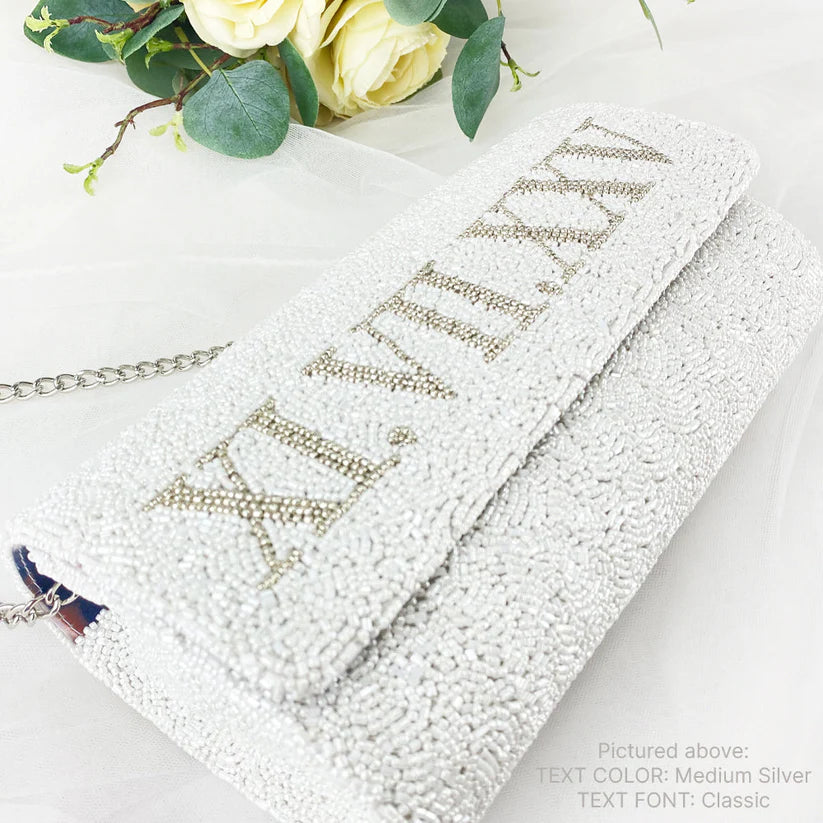 Beaded Barrel Clutch