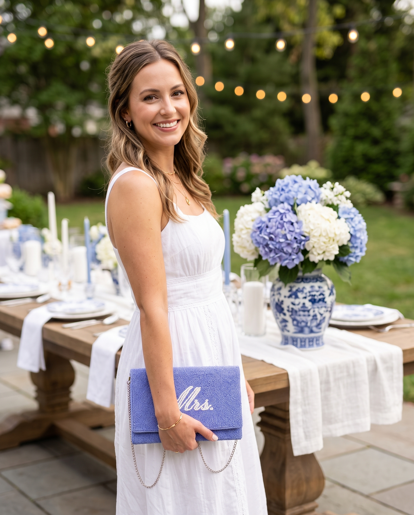 Custom Beaded Mrs Wedding Purse (HHFC)