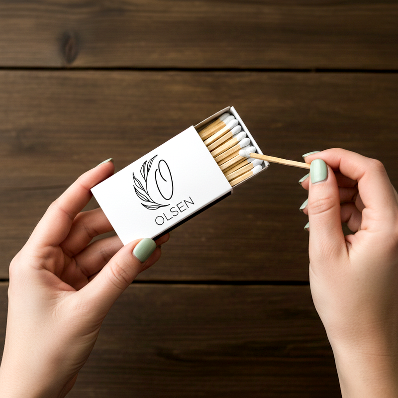 Custom Monogram Matchbox Favors (PK 171)