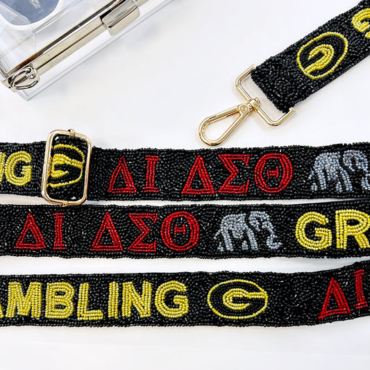 Sorority Beaded Bag Strap