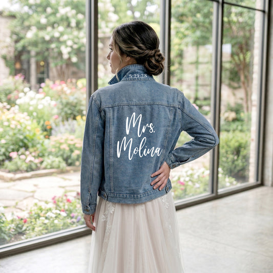 Custom Bridal Jean Jacket
