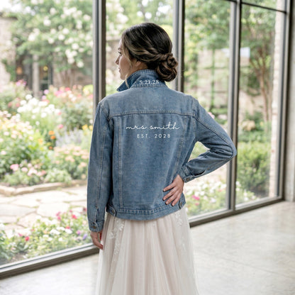 Personalized Bachelorette Party Denim Jacket