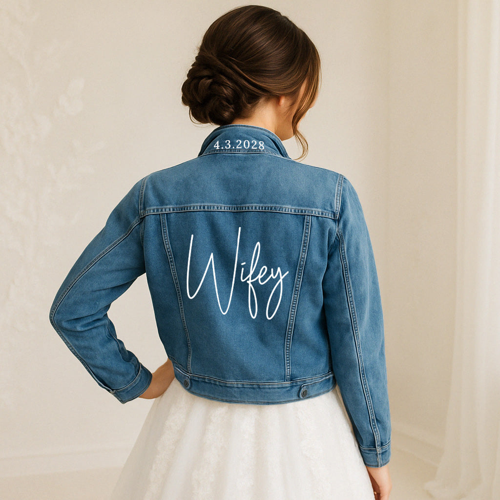 Custom Denim Jacket for Brides