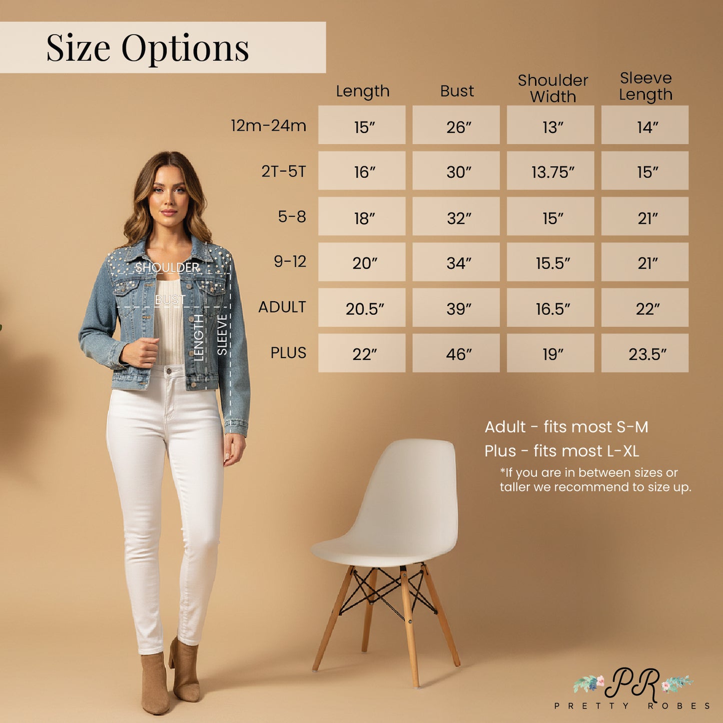 (Blue Pearl) Mama and Mini Retro Patch Denim Jacket