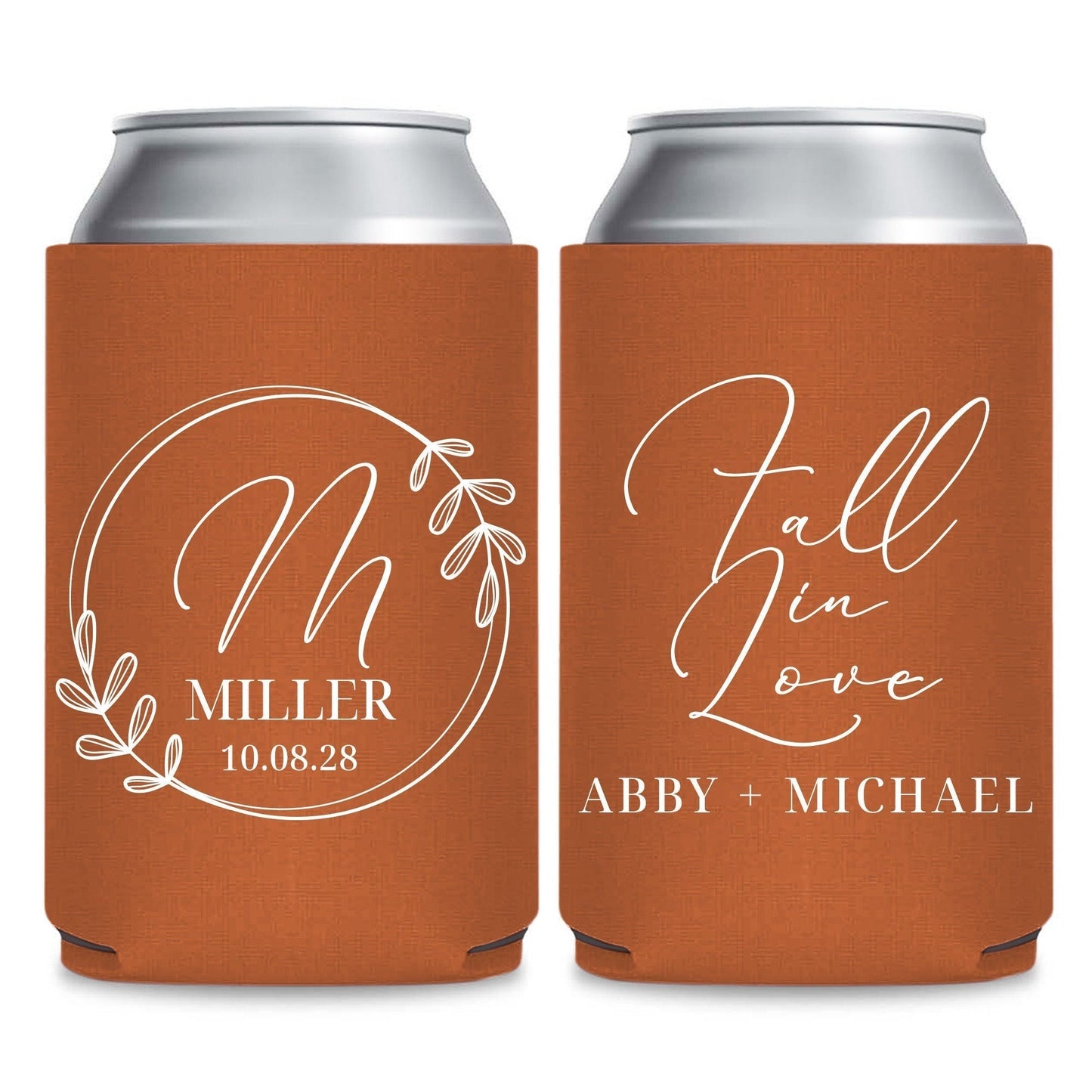 Seasonal Can Cooler Wedding Favors