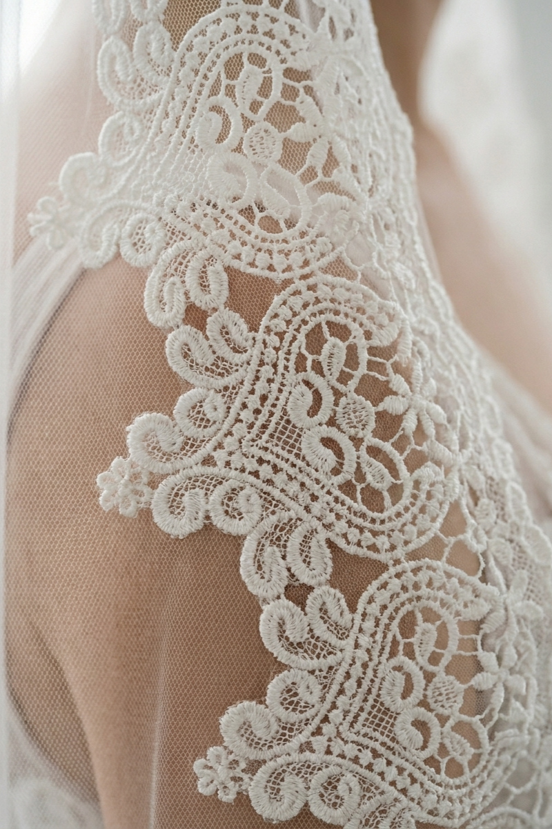 Lace Border Cathedral Veil