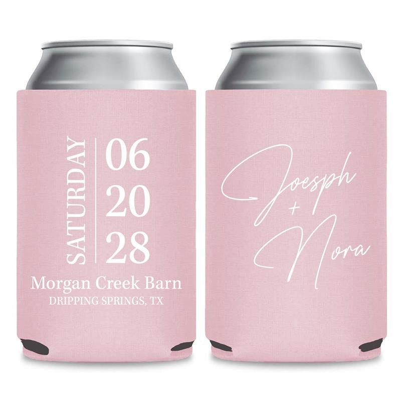 Destination Wedding Can Coolers