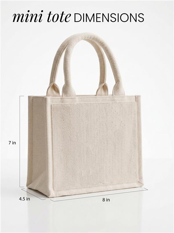Queen Beaded Mini Luxe Tote Bag