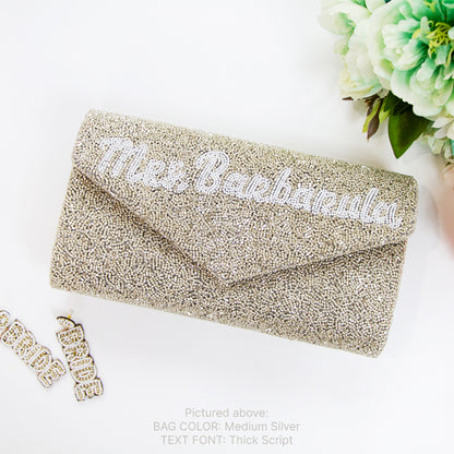 Bridal Envelope Beaded Clutch