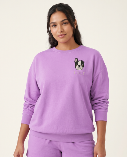 Custom Pet Embroidered Sweatshirt