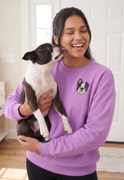 Custom Pet Embroidered Sweatshirt