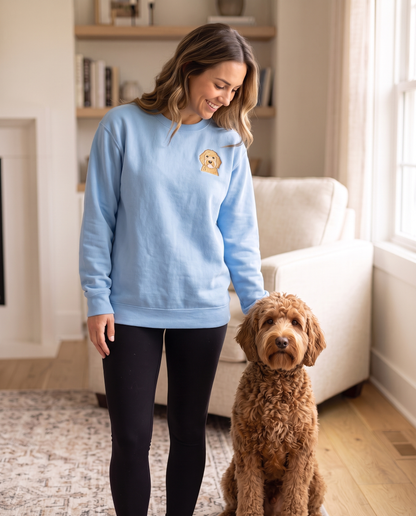 Custom Pet Embroidered Sweatshirt