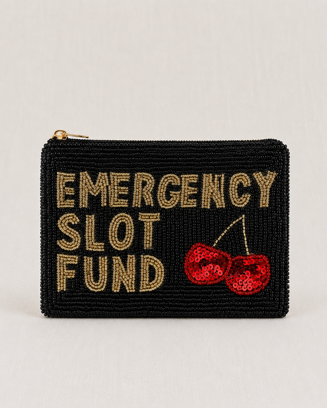 Emergency Slot Fund Beaded Coin Purse