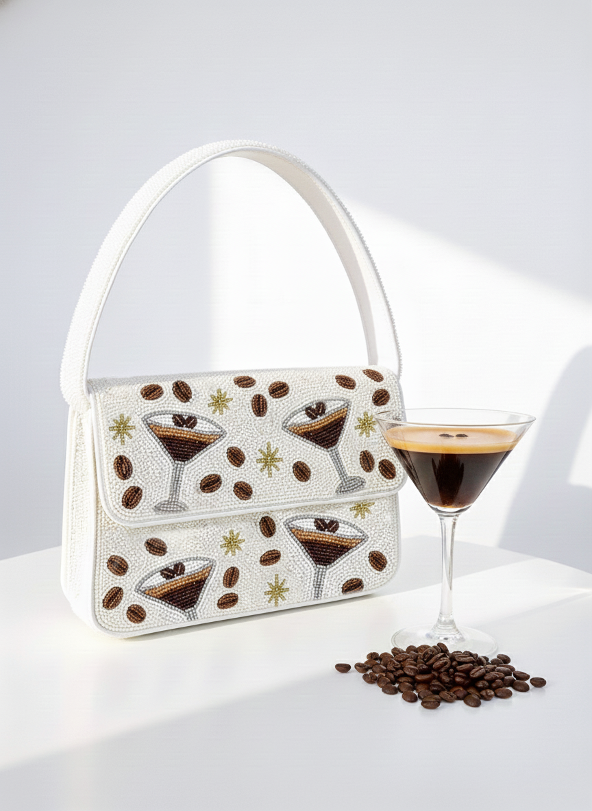Espresso Martini Beaded Purse