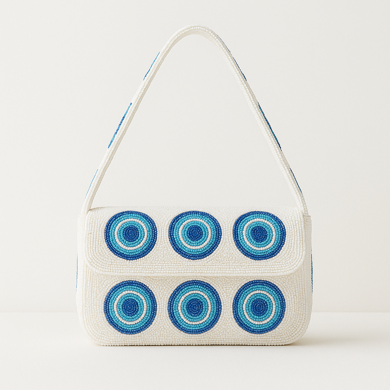 Evil Eye Beaded Luxe Bag