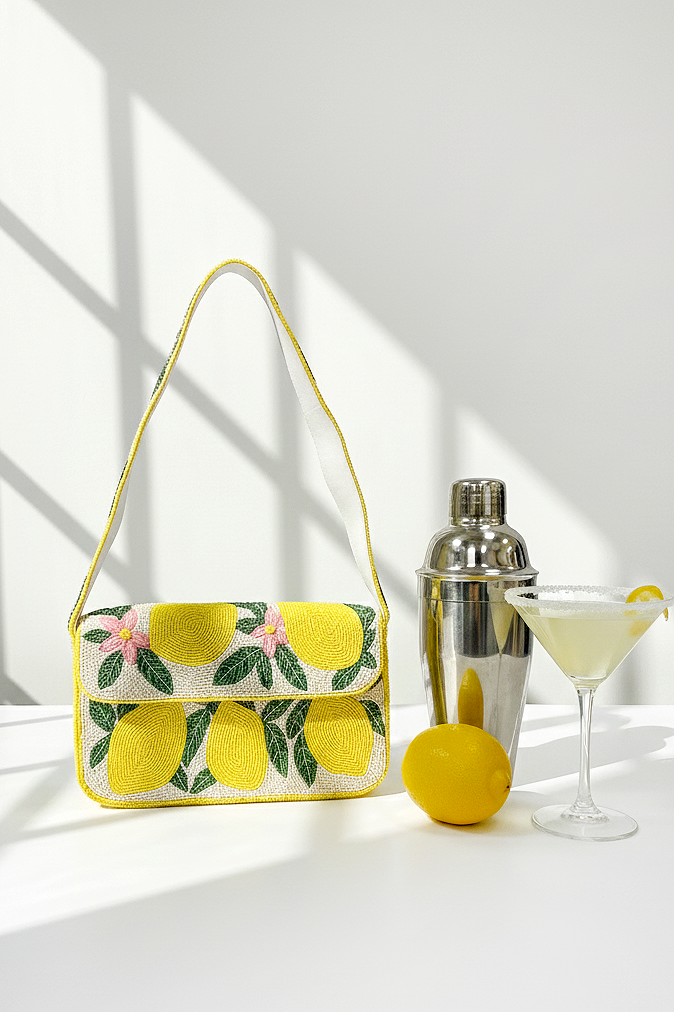 Golden Lemon Luxe Clutch