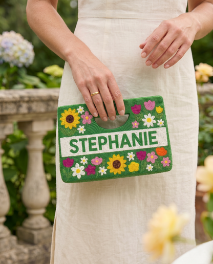 Floral Handbag - Beaded Beauty